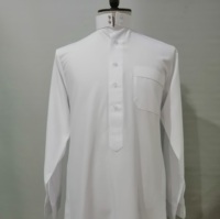 2023 haute qualité style saoudien musulman maroc hommes thobe Daffah hommes Thobe vêtements islamiques dubaï modeste Thobe personnalisé soie faite