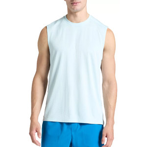 Débardeur sans manches respirant pour homme, chemise d'été en coton coupe gym oem avec options de logo personnalisé pour l'offre de marque de distributeur - Product Image 1