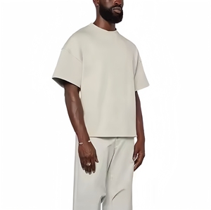 Camiseta de Hombre Lisa de Talla Grande, Secado Rápido, Transpirable, de Alta Calidad, Manga Corta, Cuello Redondo, Estilo Casual Urbano, Corte Regular, FINER - Product Image 1