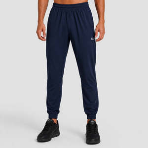 Joggers Hyper Fit bleu marine 100% coton, coupe classique, effet délavé tendance, tailles disponibles du XL au 6XL, coupe droite, légers - Product Image 2