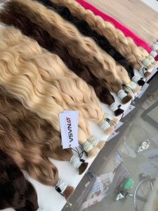 Vague naturelle vietnamienne vierge 100% de la société NASA véritables extensions de cheveux humains de haute qualité en vrac prix d'usine - Product Image 2