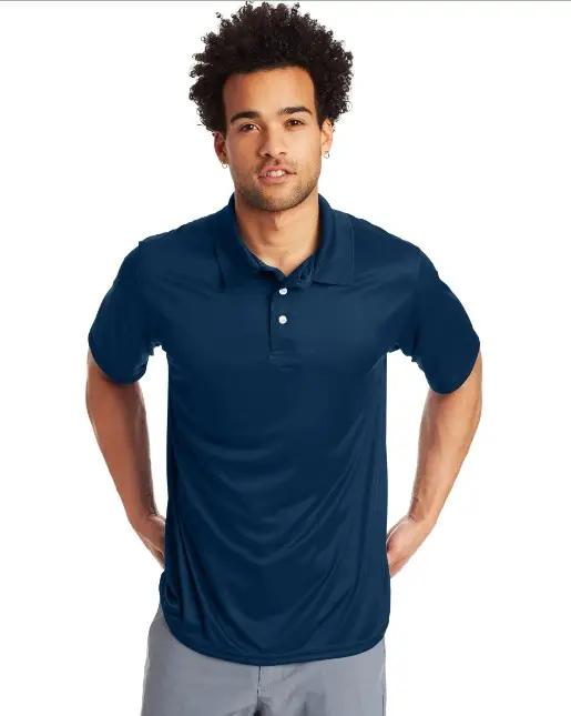 Polo da Golf blu scuro Polo da Golf sublimata su misura per il Fitness Golf maglietta Cool Max dolcevita per gli uomini Logo OEM