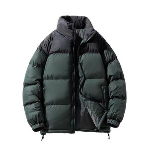 Factory Price Custom Men's Winter <b>Waterproof</b> <b>Padded</b> Bubble Jacket Quilted Outdoor Canvas Puffer with Hooded Collar - Product Image 1