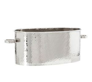 Cubo de hielo compacto de metal con acabado suave, perfecto para picnics en hogares pequeños y celebraciones familiares al aire libre - Product Image 1