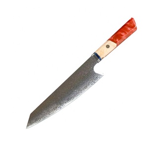 Venta al por mayor personalizado OEM ODM cubertería fábrica profesional de acero inoxidable afilado Damasco Chef cuchillo de acero al carbono cuchillos de cocina - Product Image 1