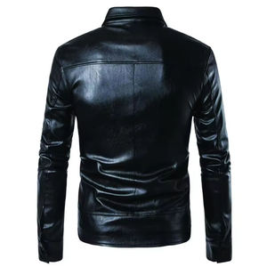 Veste en toile pour homme, coupe ample, en cuir véritable, imperméable, coupe-vent, respirante, écologique, antibactérienne, personnalisable - Product Image 5