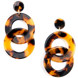 Elegant Women's <b>Resin</b> Alloy <b>Ring</b> Earrings Set New Fashion Geometric Niche Design for Wedding Party Engagement or Anniversary - Product Image 3
