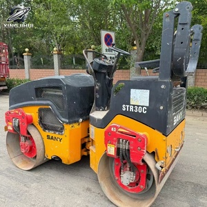 Compacteur vibrant à double tambour Sany STR30C d'occasion, poids de travail 3 tonnes, compacteur de construction compact chinois d'origine - Product Image 2