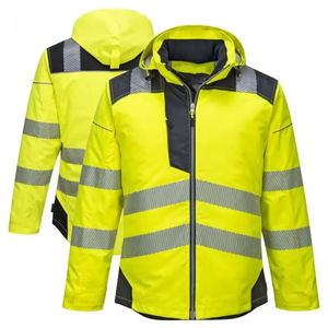 Precio de fábrica Ropa DE TRABAJO Chaqueta DE SEGURIDAD barata Chaquetas de trabajo de alta visibilidad Hombres Softshell Rayas reflectantes Chaquetas de seguridad - Product Image 1