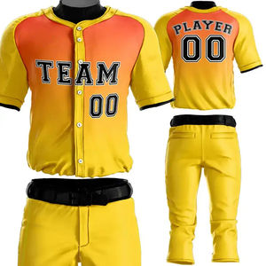 Servicio OEM Diseña Tu Propio Uniforme de Béisbol Transpirable en Diferentes Tallas de Secado Rápido Última Moda - Product Image 6