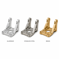 Support de montage robotique en aluminium de précision sur mesure M-lathe OEM, pièces usinées CNC, électroérosion à fil pour usinage avec une précision de 0,01 mm