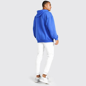 Sudadera con Capucha Personalizada de Invierno al por Mayor, Sudadera Azul para Hombre, Sudaderas 100% Algodón para Hombre, con Estampado y Capucha - Product Image 4