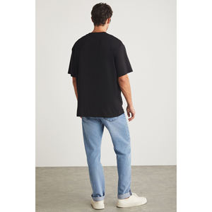 T-shirt da uomo GRIMELANGE Harald girocollo 100% cotone con dettagli stampati - Product Image 6