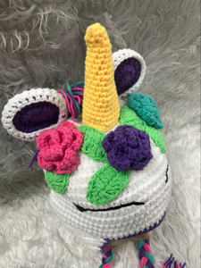Gorro de Ganchillo Personalizado para Niños, Gorro Tejido a Mano, Plegable, Ligero, Gorro Tejido con Trenzas Manuales - Product Image 4