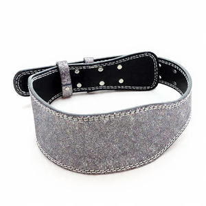 Cinturón de levantamiento de pesas de 13 mm con purpurina, de cuero vacuno, resistente, profesional, para entrenamiento y ejercicio. - Product Image 6