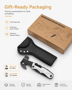 Outil multifonction 10-<span class=keywords><strong>en</strong></span>-<span class=keywords><strong>1</strong></span>, équipement de survie, hache, marteau, pinces multifonctions <span class=keywords><strong>en</strong></span> acier inoxydable avec étui <span class=keywords><strong>en</strong></span> nylon pour le <span class=keywords><strong>camping</strong></span>, la voiture, les situations d'urgence, cadeau - Product Image 5