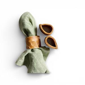 Juego de Anillos para Servilletas de Madera de Olivo con Patrón de Grano Remolino Rico para una Presentación de Mesa de Lujo y Estética Natural Única - Product Image 4