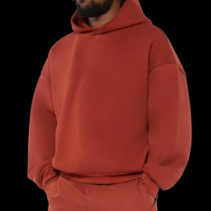 Hoodie ample et court en coton épais 100% vierge, de haute qualité, personnalisable – Fabricants de hoodies - Product Image 1