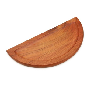 Wood Tray <b>Half</b> <b>Moon</b> Shaped Custom Logo Accepted Tray Wooden <b>Moon</b>-shaped Food Tray Tabletop - Product Image 1