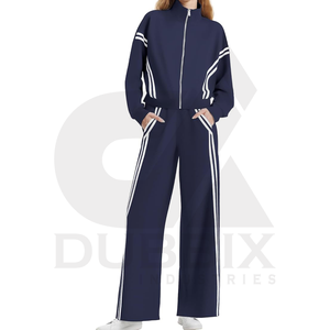 Ensemble de survêtement à fermeture éclair à manches longues pour femmes pour la course et le sport survêtement de style nouveau personnalisé pour femmes de haute qualité en gros - Product Image 1