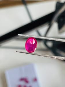 พลอยทับทิมธรรมชาติ 8 เม็ด ผ่านการอบความร้อน ทรงรี คุณภาพ AAA ความเงางามสมบูรณ์แบบ สีแดง สำหรับทำเครื่องประดับ ได้รับการรับรองจาก IGI ขนาด 4-7 มม. น้ำหนัก 12.45 กะรัต - Product Image 6