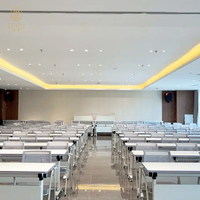 Ensemble de chaises pliantes durables en maille Mobilier de table de conférence pour centre de réunion polyvalent Hilton