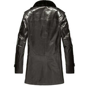 Abrigo de piel sintética para <span class=keywords><strong>hombre</strong></span>, abrigo de piel de oveja con forro de piel sintética, talla grande - Product Image 6