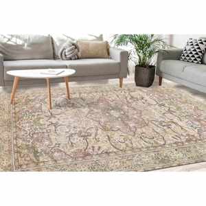 Alfombra Floral Impresa en 3D, Alfombra Grande de Color Marrón, Regalo de Inauguración de Casa, Alfombra de Chenilla - Product Image 1