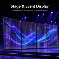 Pantalla LED Transparente para Fachadas de Edificios, Pantalla LED de Rejilla Ligera para Muros de Video
