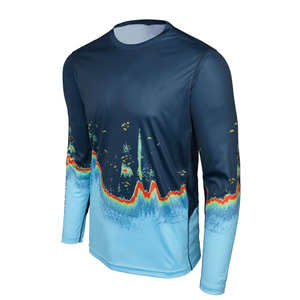Vente en gros 2025 chemise de pêche personnalisée polyester tissu à manches longues sublimation t-shirt séchage rapide respirant hommes vêtements - Product Image 4