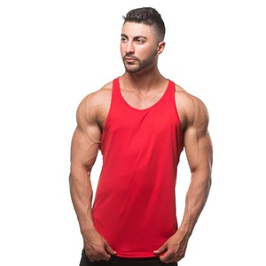 Hombres base sólida fitness entrenamiento correr algodón Sling chaleco músculo hombres deporte chalecos camiseta sin mangas - Product Image 2