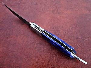 มีดพกพาขนาดเล็ก ใบมีดเหล็กดามัสกัส ด้ามจับไทเทเนียม สำหรับกิจกรรมกลางแจ้ง ตั้งแคมป์ ล่าสัตว์ งาน DIY รับผลิตแบบ OEM - Product Image 2