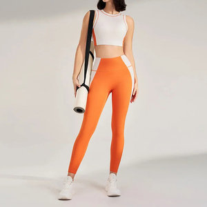 Ensemble de <span class=keywords><strong>yoga</strong></span> 2 pièces avec leggings taille haute pour femmes - Product Image 2
