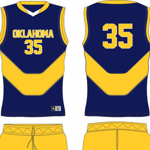 ชุดเครื่องแบบบาสเก็ตบอลโพลีเอสเตอร์ออกแบบใหม่ล่าสุดระบายอากาศได้ดีขนาดพลัสไซส์ - Product Image 1