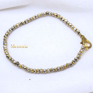 Memoria Jewels Handcrafted Última colección 925 Cuentas facetadas de plata esterlina Tamaño ajustable IGI Certified Diseñador DE LA MJ-21 - Product Image 1