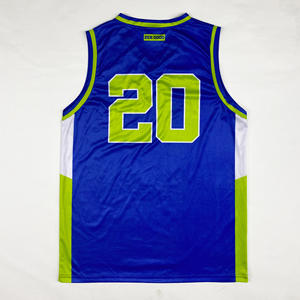 Ensemble de maillots de basket-ball et de football en tissu respirant de gros avec nom et numéro personnalisés OEM disponibles - Product Image 2