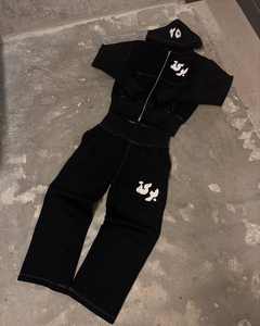 Ropa Deportiva de Invierno para Hombre, Estilo Urbano, con Capucha, 100% Algodón, Felpa, Lavado Ácido, Bordado Desgastado, Tallas Grandes, Personalizable al por Mayor - Product Image 3