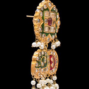 High Quality Custom Brass Jhumka Earrings <b>Top</b> Trendy Fashion for Women and Ladies Traditional <b>Wedding</b> and Party Wear Gift - Product Image 2