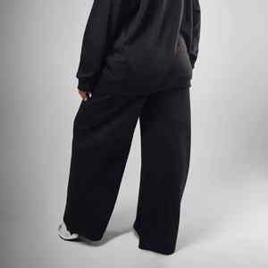Vêtements décontractés d'hiver Pantalon surdimensionné pour femmes Baggy Wide Leg oversize personnalisé DTG imprimé logo streetwear dames pantalons de survêtement - Product Image 3