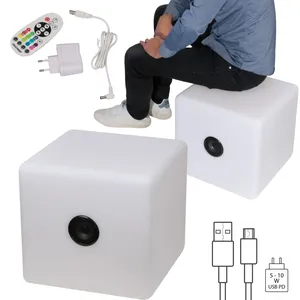Customized Promotional <b>USB</b> Bluetooth <b>Speaker</b> with LED Lights - Product Image 1