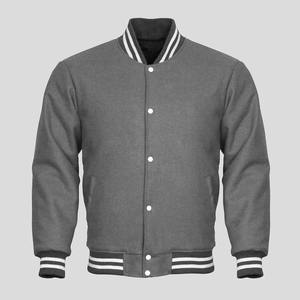 Veste de baseball ample et simple de haute qualité à la mode en pur coton rempli de grande taille - Product Image 1