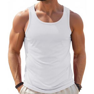 Fabricant de vêtements respirants, débardeur pour hommes, mode tendance, vêtements de sport, débardeur uni pour hommes - Product Image 3