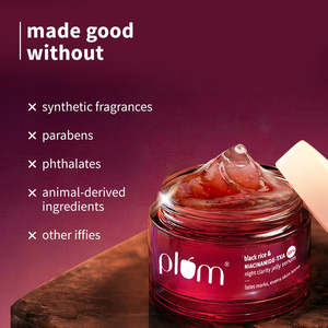 เซรั่มเจลลี่ข้าวสีดำผสมไนอะซินาไมด์ 10% สำหรับกลางคืน ช่วยให้ผิวกระจ่างใส ขนาด 30 มล./100 มล. - Product Image 3