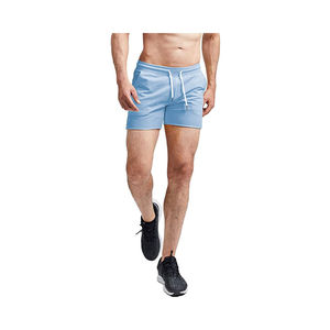 Short de gymnastique décontracté 2 en 1 pour hommes, short de course ajusté à compression en polyester à séchage rapide pour l'extérieur - Product Image 1
