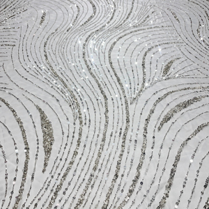 Luxe col haut robes de soirée brodé perlé séquence travail dentelle peint Techniques fleur pour les fêtes de mariée droite - Product Image 1