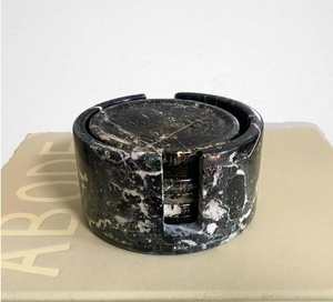 Dessous de verre en époxy avec motifs floraux, tapis de boisson en résine botanique et en pierre pour décoration intérieure spirituelle, magasins de vie naturelle et cadeaux - Product Image 2