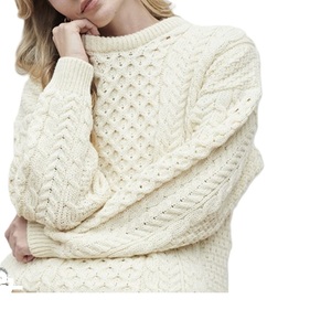 OEM personalizado cuello redondo grueso Jacquard pulóver prendas de punto nuevo diseño cuello redondo invierno estilo casual suéter para mujeres directamente disponible - Product Image 6