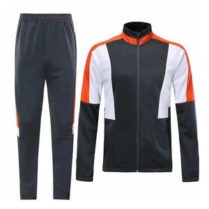Vêtements de sport de qualité supérieure survêtements de football d'équipe personnalisés pour hommes ensembles de survêtements respirants personnalisés de couleur contrastée - Product Image 6