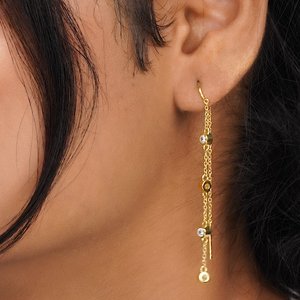 ต่างหูทรงหยดน้ำทรงเสน่ห์ เงินแท้ 925 - Product Image 1