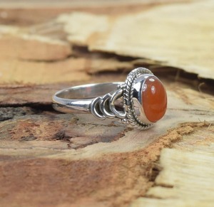 Classic Handmade Best Design Carnelian Gemstone Ring Solid 925 Sterling Silver Jewelry 925 <b>Stamp</b> Sterling Silver Ring Jewelry - Product Image 3